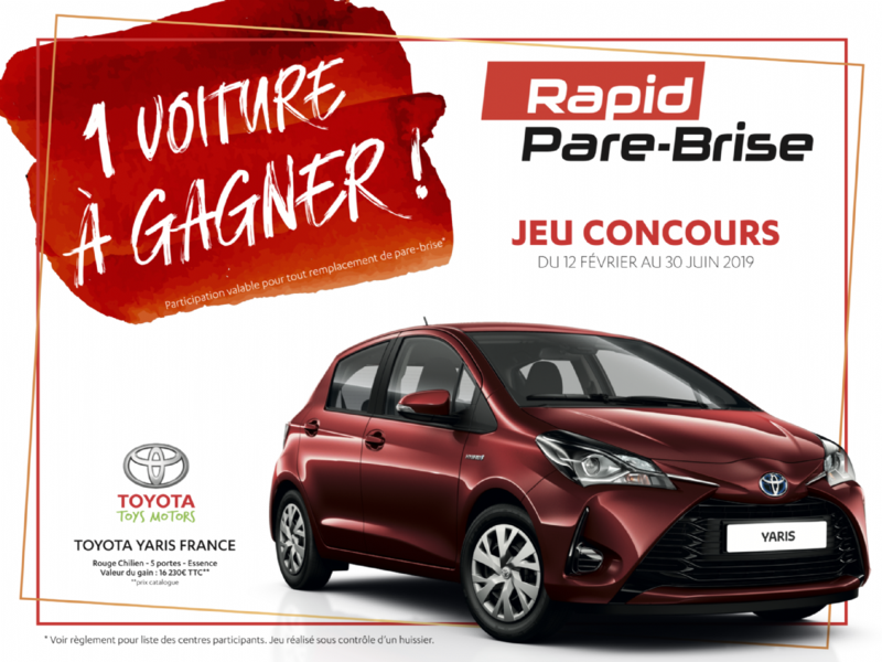 Gagnez 1 voiture avec Rapid Pare-Brise : règlement du jeu